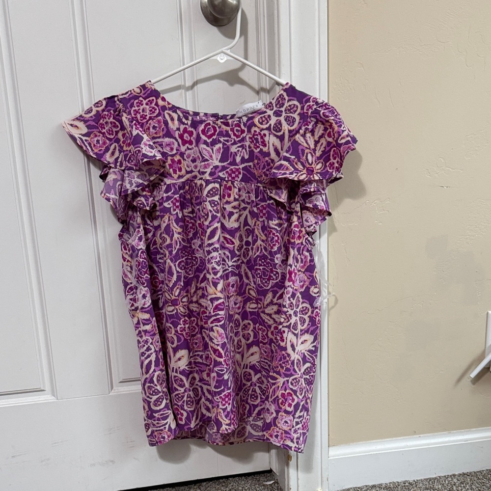 Floral Purple Women's Top